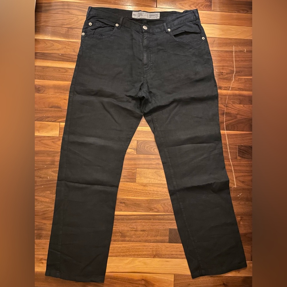 Armani Collezioni Men’s Linen Trousers